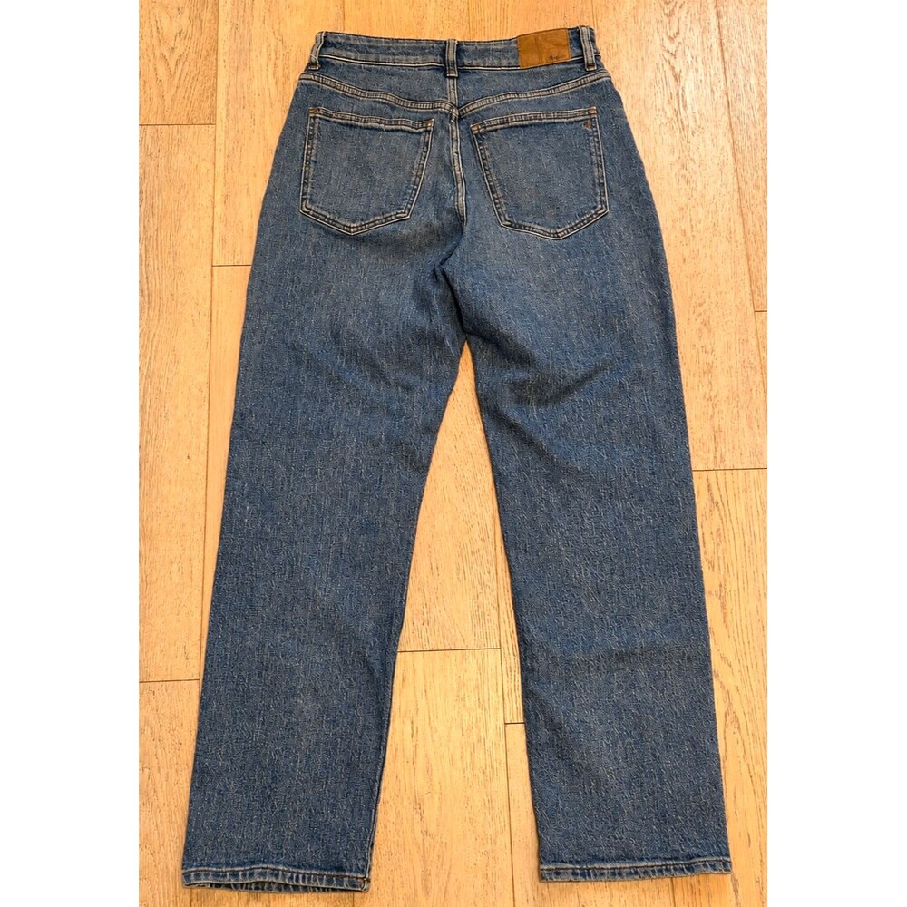 Madewell Curvy '90s Straight Jeans Medium Wash High Rise Straight Leg Stretch 29 - Picture 2 of 10